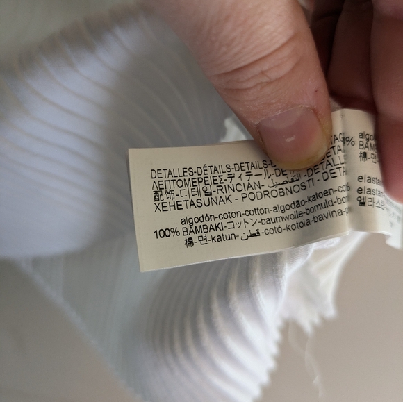 Zara Ribbed Bows And Lace Tank Top Size M - Picture 5 of 8